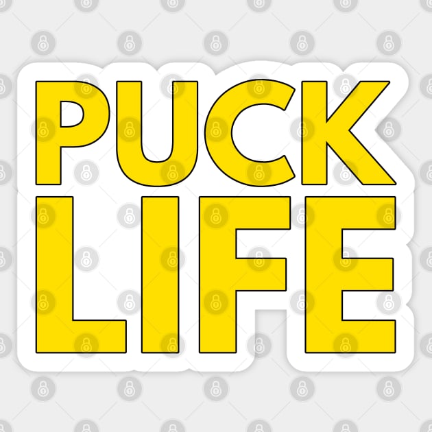 PUCK LIFE Sticker by HOCKEYBUBBLE